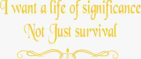 I Want A Life Of Significance Not Just Survival Sweatshirt - price differs with Style